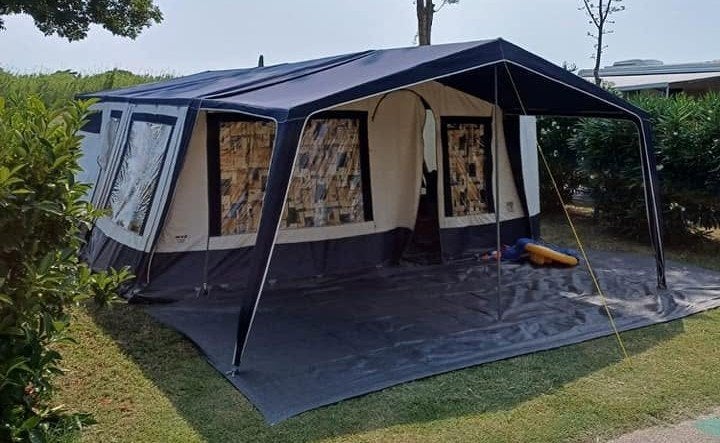 Roadmaster Family S, Caravans en Kamperen, Vouwwagens, Blauw, Aanwezig, Tot en met 6, Ophalen