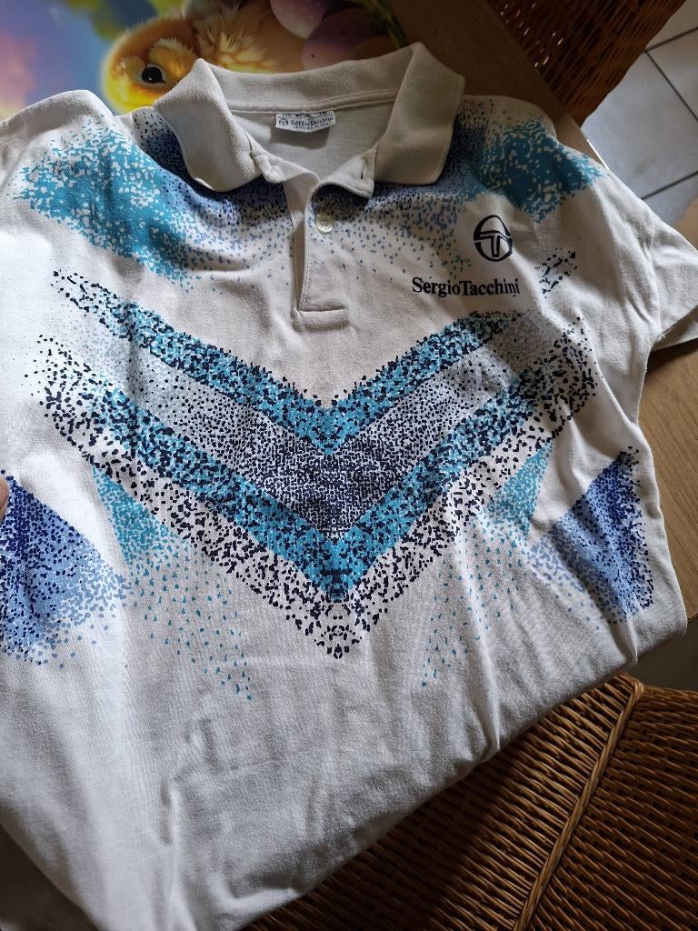 Tee shirt  sergio tacchini vintage annee 90, Enlèvement, Utilisé