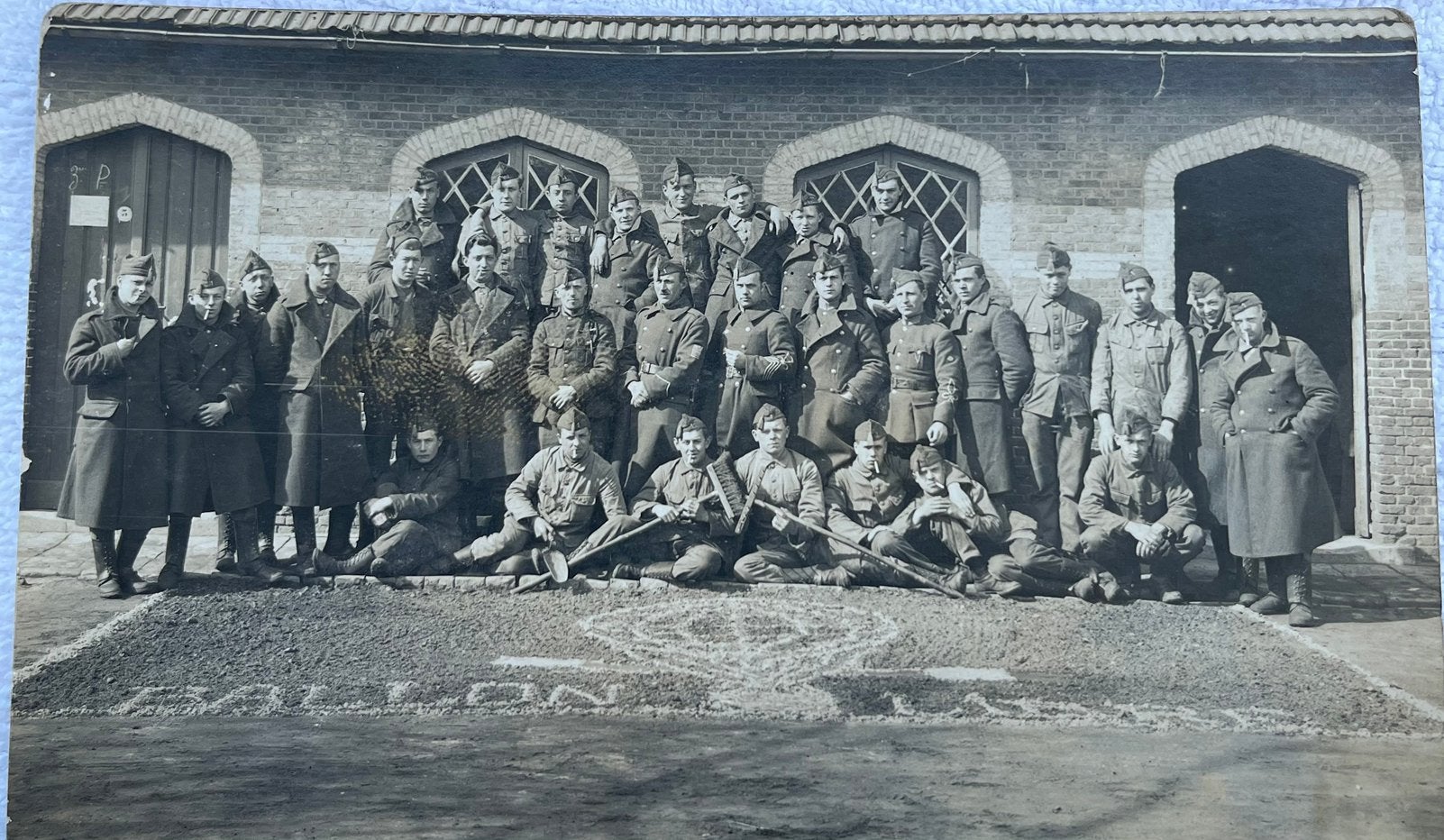 Fotokaart (1927) Belgische Balloncompagnie Kamp van Beverlo, Verzamelen, Ophalen of Verzenden
