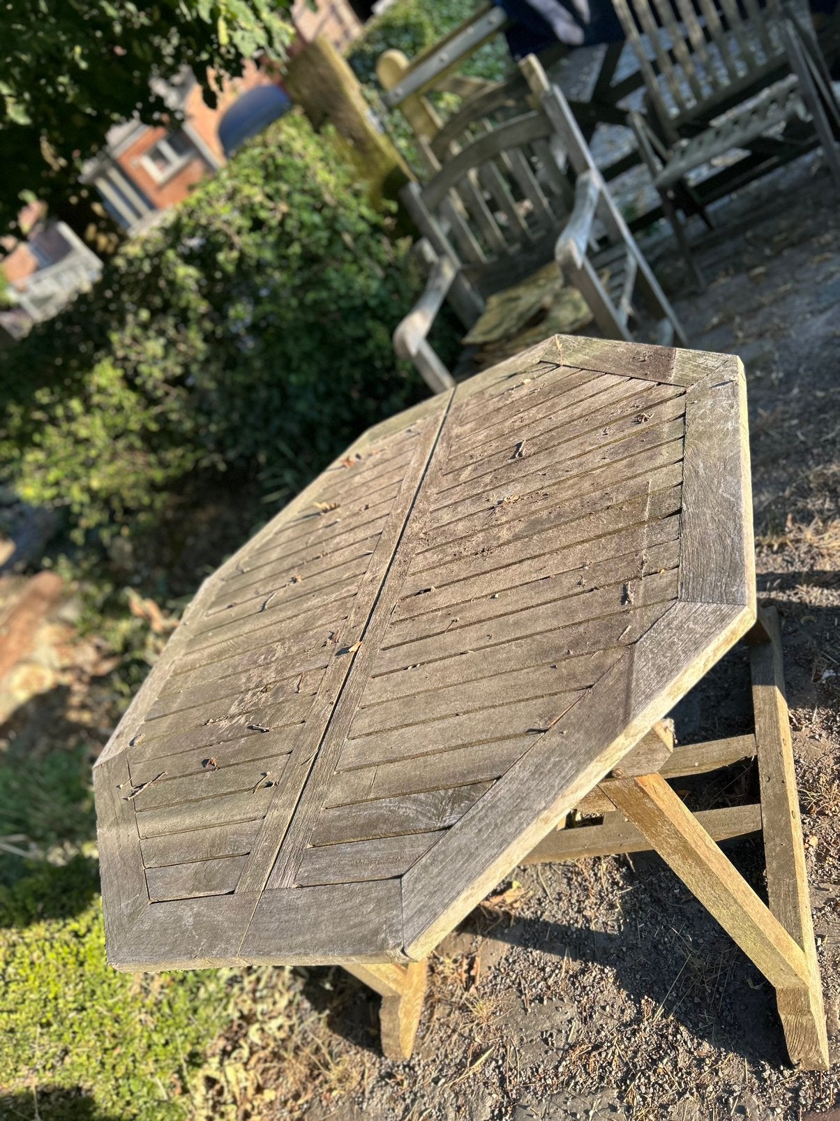 Table de jardin extensible en teck, Jardin & Terrasse, Enlèvement