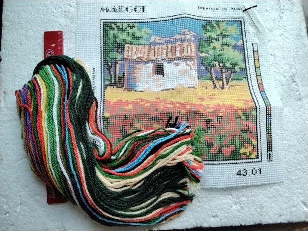 kit canevas cabanon provençal Pénépole 18 x 18 cm, Enlèvement ou Envoi, Neuf