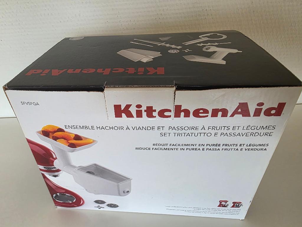 KitchenAid 5KSMFVSFGA — Fruit- en groentesnijder + zeef, Antiek en Kunst, Antiek | Keukengerei, Ophalen of Verzenden