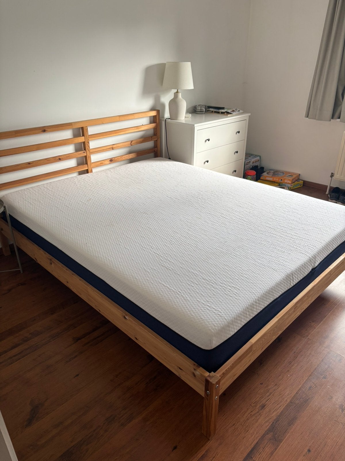 Gratis IKEA bed 160x200 inclusief Matt matras, Enlèvement, Utilisé, 200 cm, Deux personnes