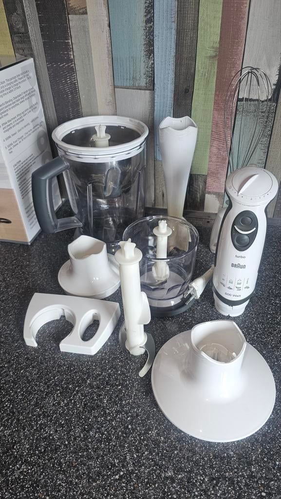 Ensemble Braun turbo mixer fouetter etc, Ophalen of Verzenden, 2 snelheden