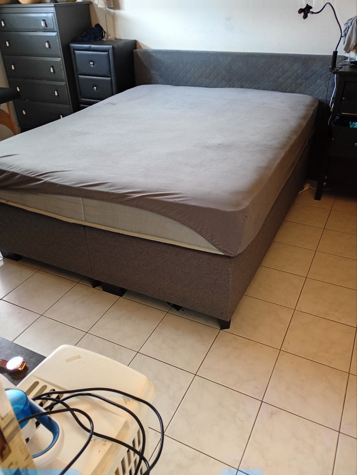 Bokspring 160op200 met of zonder matras, Huis en Inrichting, Slaapkamer | Boxsprings, Ophalen