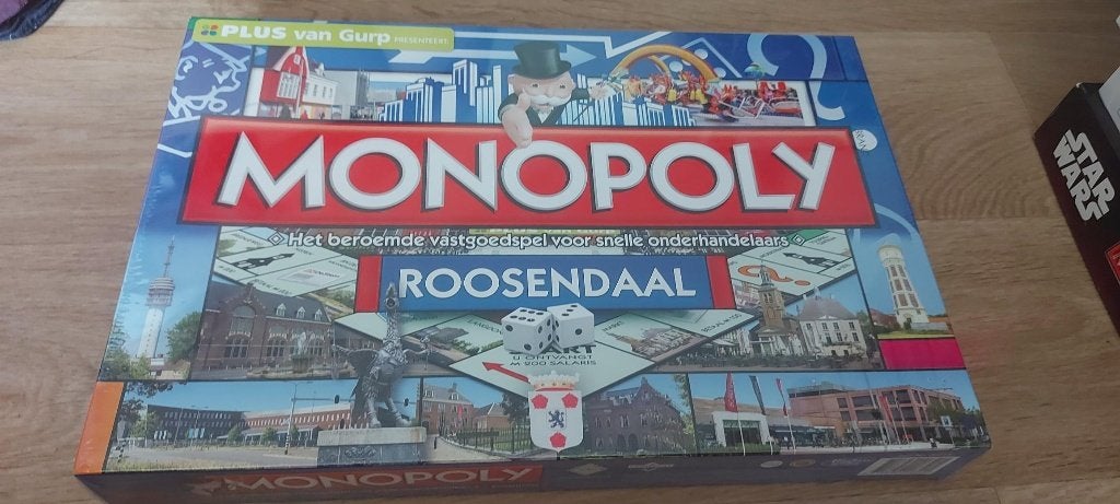 jeu de société seal Monopoly Roosendaal Monopolie NL, 1 ou 2 joueurs, Enlèvement ou Envoi, Neuf, Monopooly