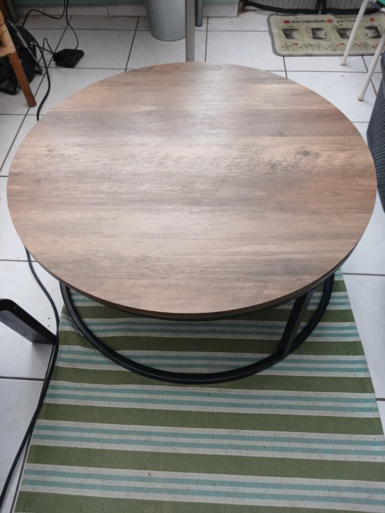Table basse ronde en bon état!, Maison & Meubles, Enlèvement