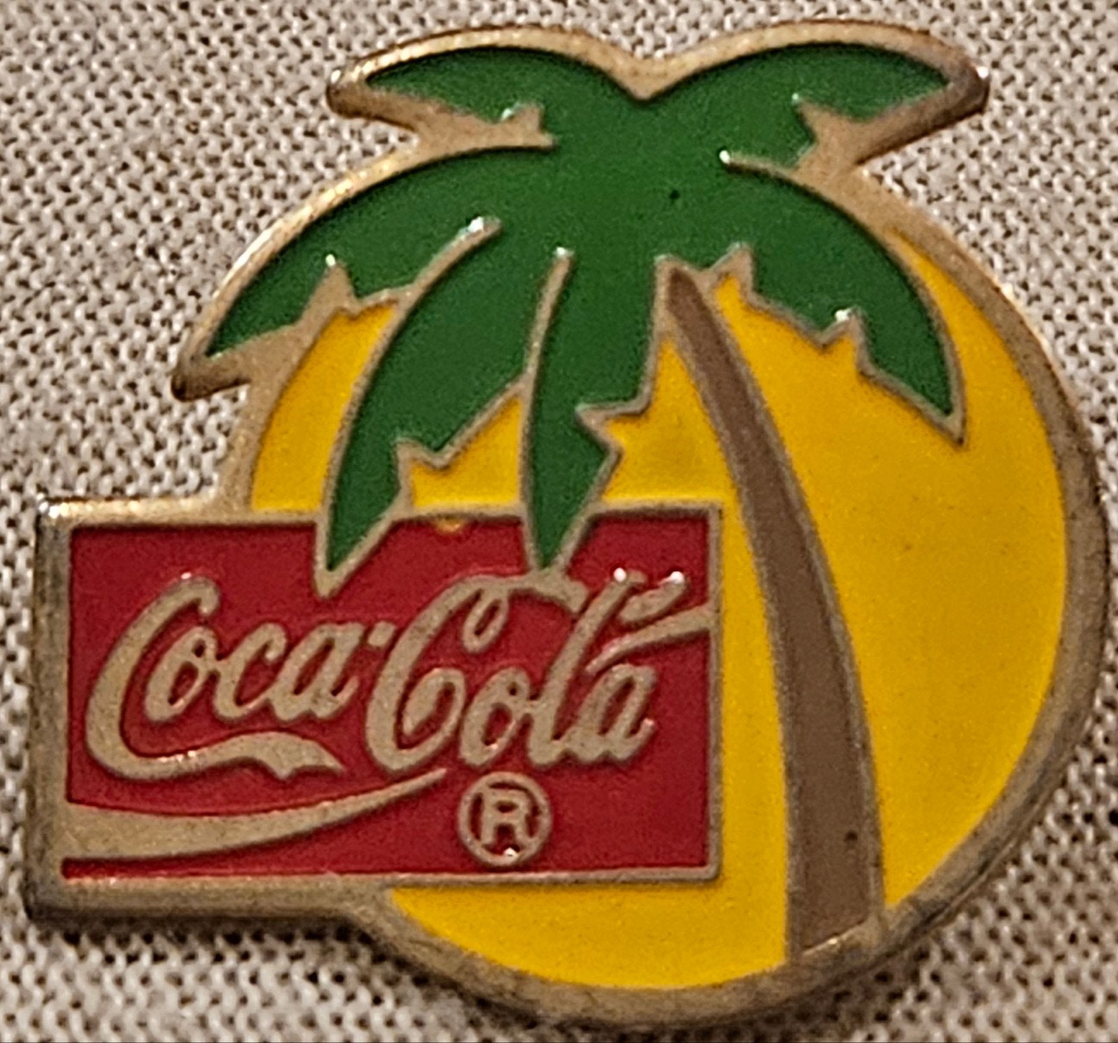 Épinglette vintage en forme de palmier Coca-Cola, Enlèvement ou Envoi, Marque