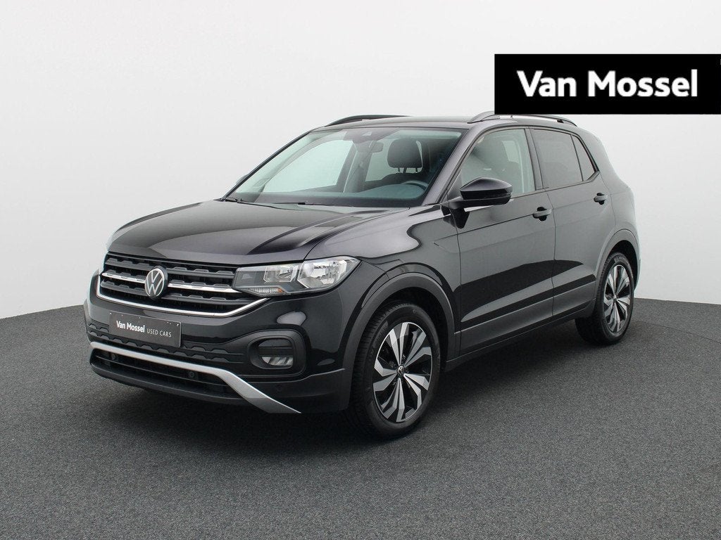 Volkswagen T-Cross 1.0 TSI 81kW DSG Life + CAMERA + SENSOREN, Euro 6, Entreprise, Noir, 5 portes