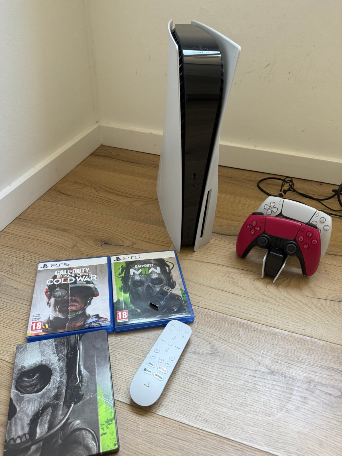 PlayStation 5 + accessoires jeux manettes, Enlèvement, Comme neuf, Playstation 5