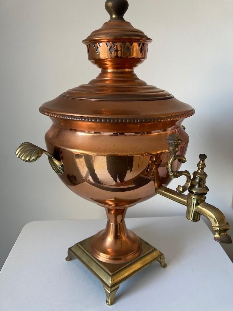 Grote koperen samovar – 48 cm – vintage, Antiek en Kunst, Ophalen of Verzenden, Koper
