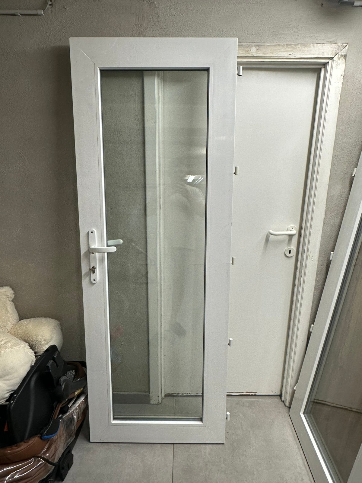 Chassis pvc porte double vitrage très bon état, Enlèvement, Comme neuf