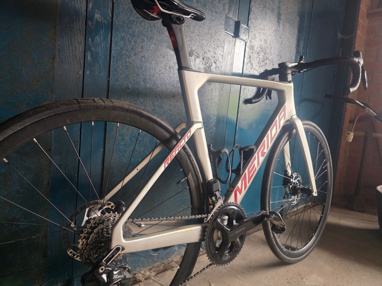 Merida Reacto 6000 105 DI2 maat M-L, Fietsen en Brommers, Ophalen, Carbon, Heren, Zo goed als nieuw