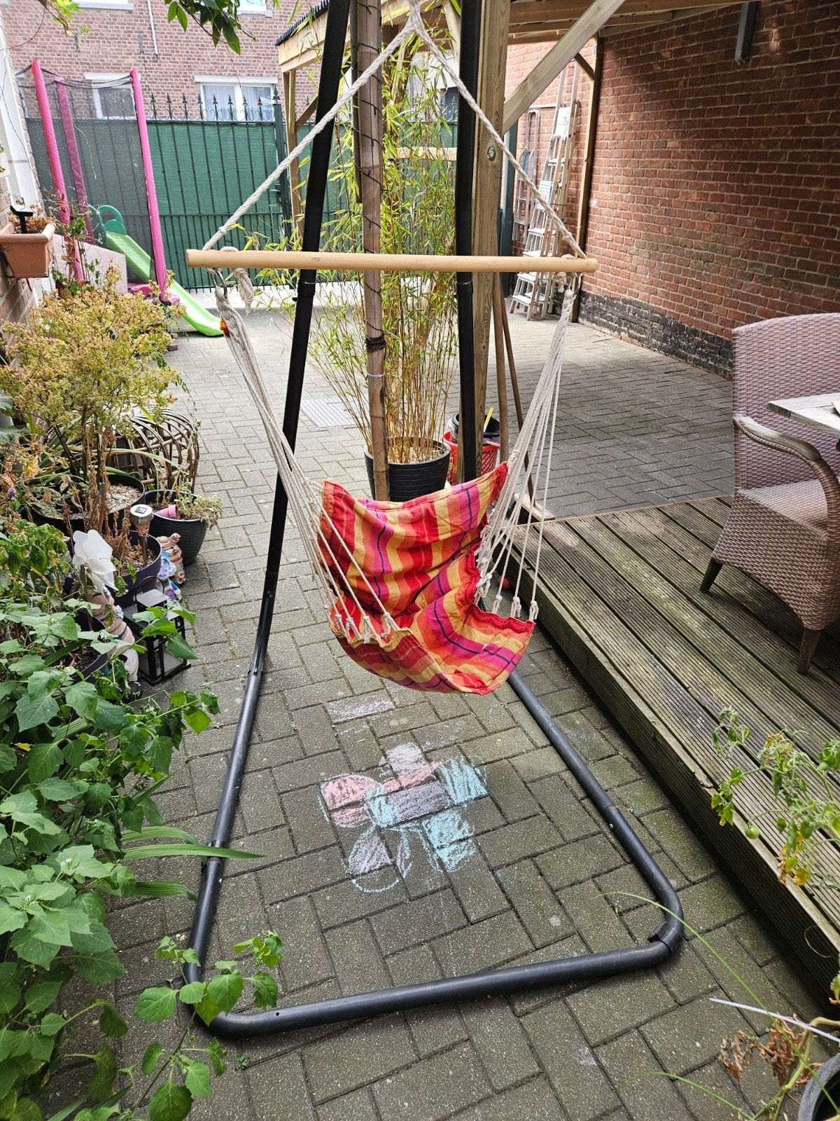 hangmat zetel, Ophalen