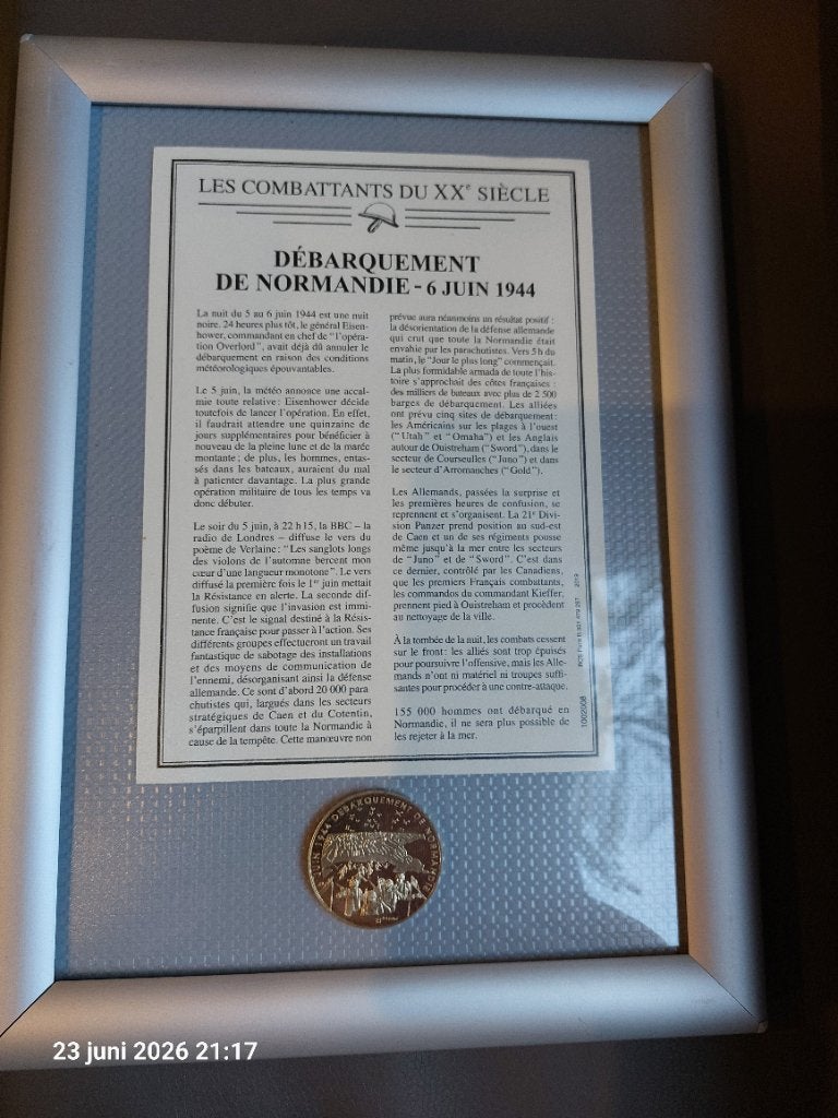 Debarquement de normandie - 6 juin 1944 munt, Verzamelen, Ophalen