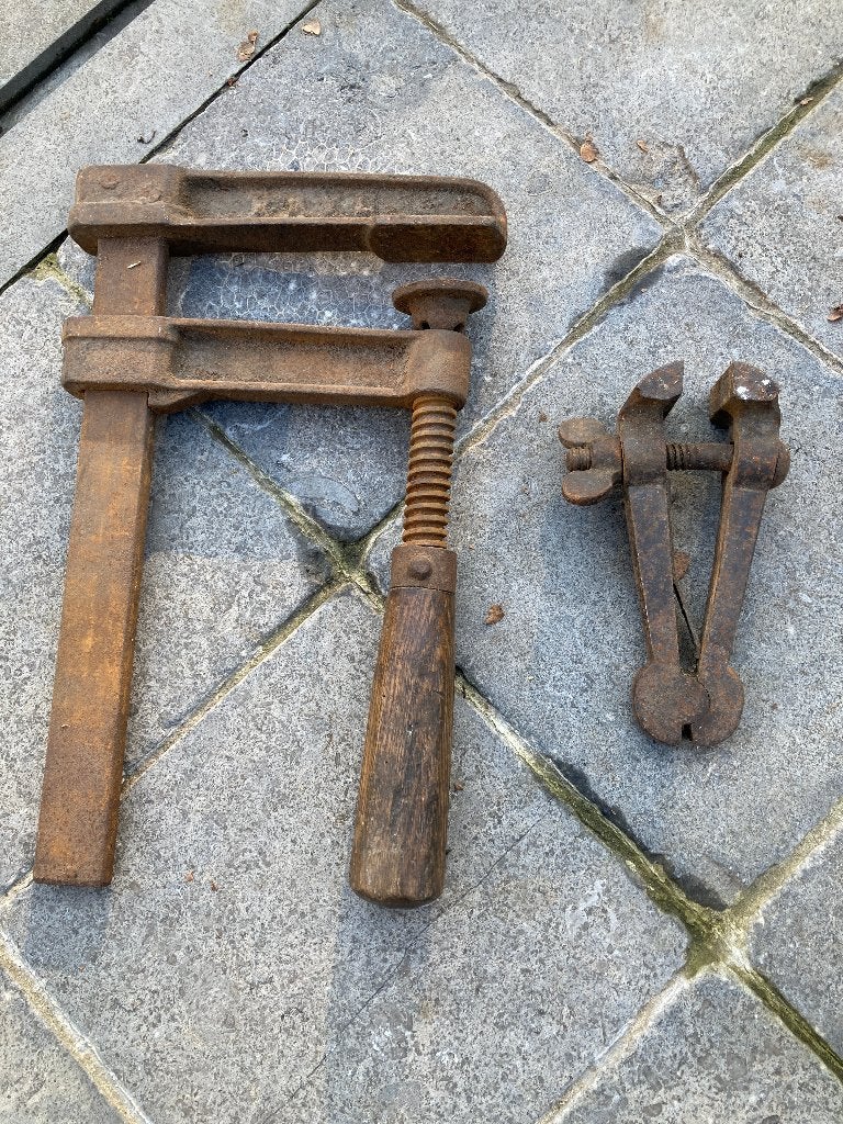 2 serganten (ijzer), Doe-het-zelf en Bouw, Ophalen, Gebruikt
