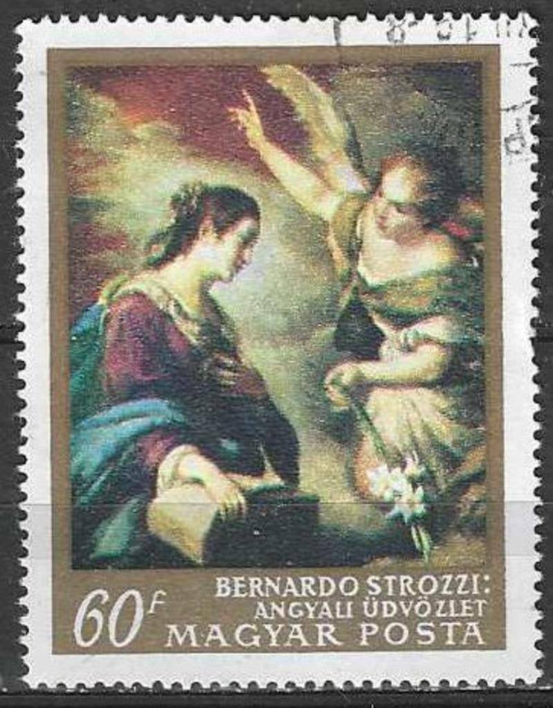 Hongrie 1968 - Yvert 2012 - L'Annonciation (ST), Envoi, Affranchi