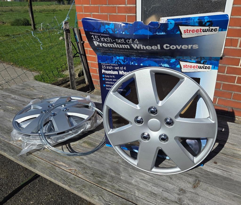 Wielschijven - wieldoppen 15" inch - universeel, Ophalen of Verzenden, Nieuw