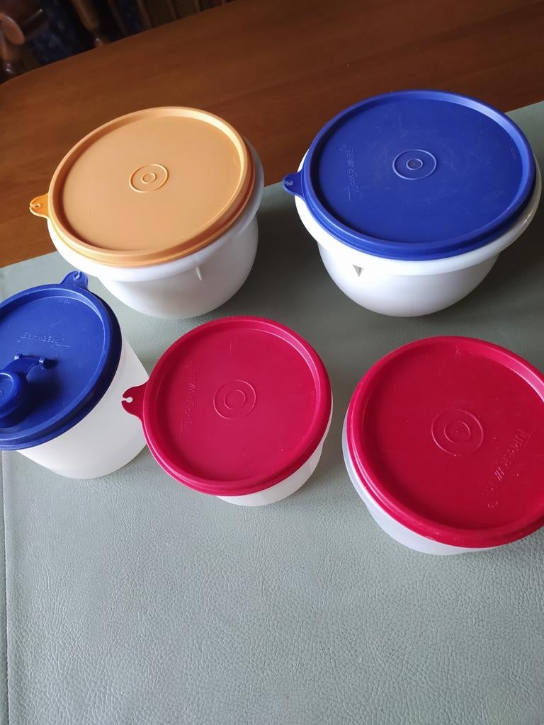 5 stuks tupperware potjes, Huis en Inrichting, Keuken | Tupperware, Ophalen