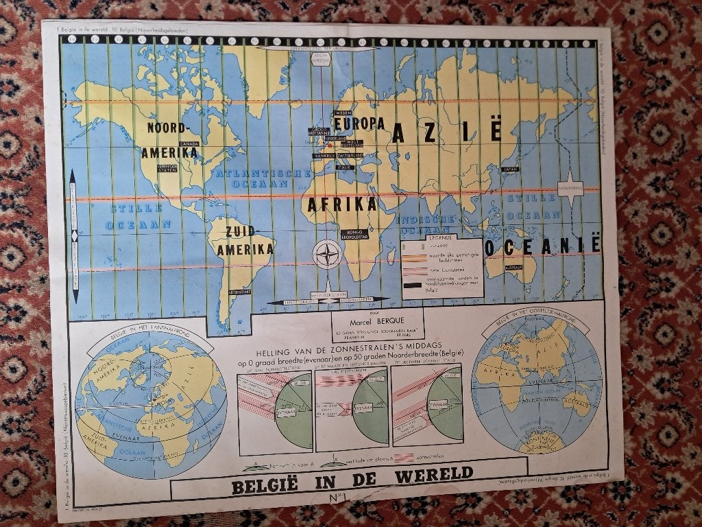oude schoolplaat aardrijkskunde, Enlèvement