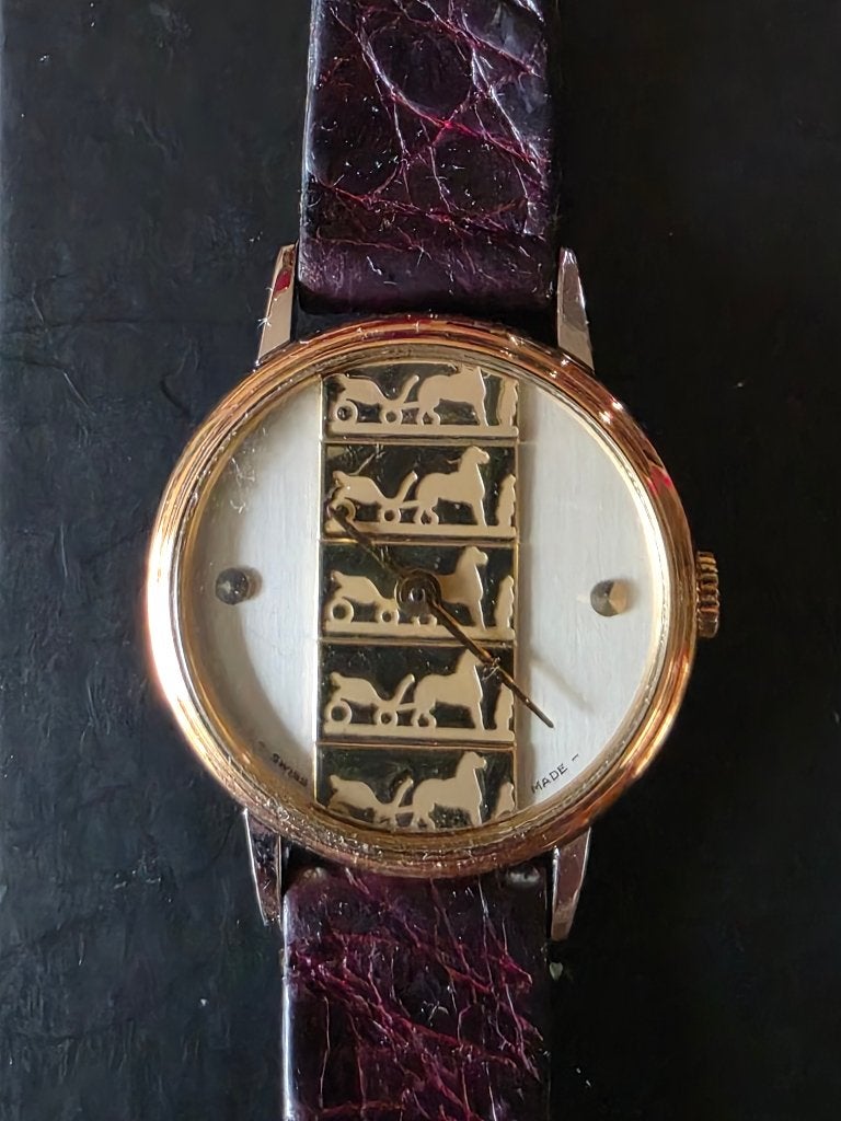 Hermes Caleche damespolshorloge, Handtassen en Accessoires, Horloges | Dames, Overige merken, Gebruikt, Polshorloge, Ophalen of Verzenden