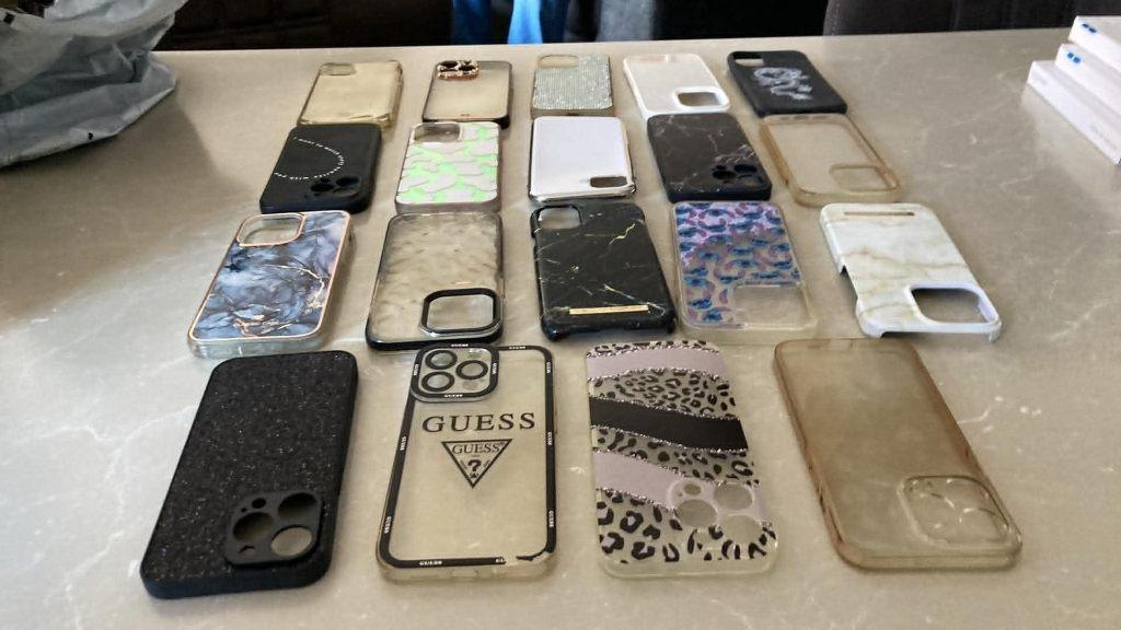 Pakket Gsm hoesjes Iphone 13 pro, Ophalen, Gebruikt, IPhone 13 Pro