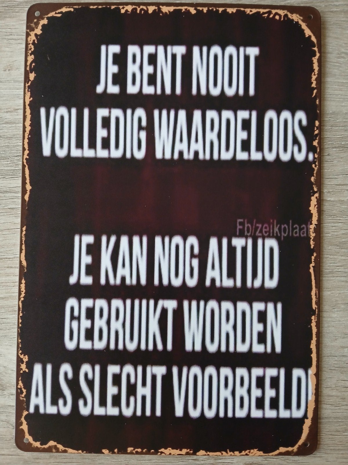 Mooi tekstbord om te schenken, Ophalen of Verzenden