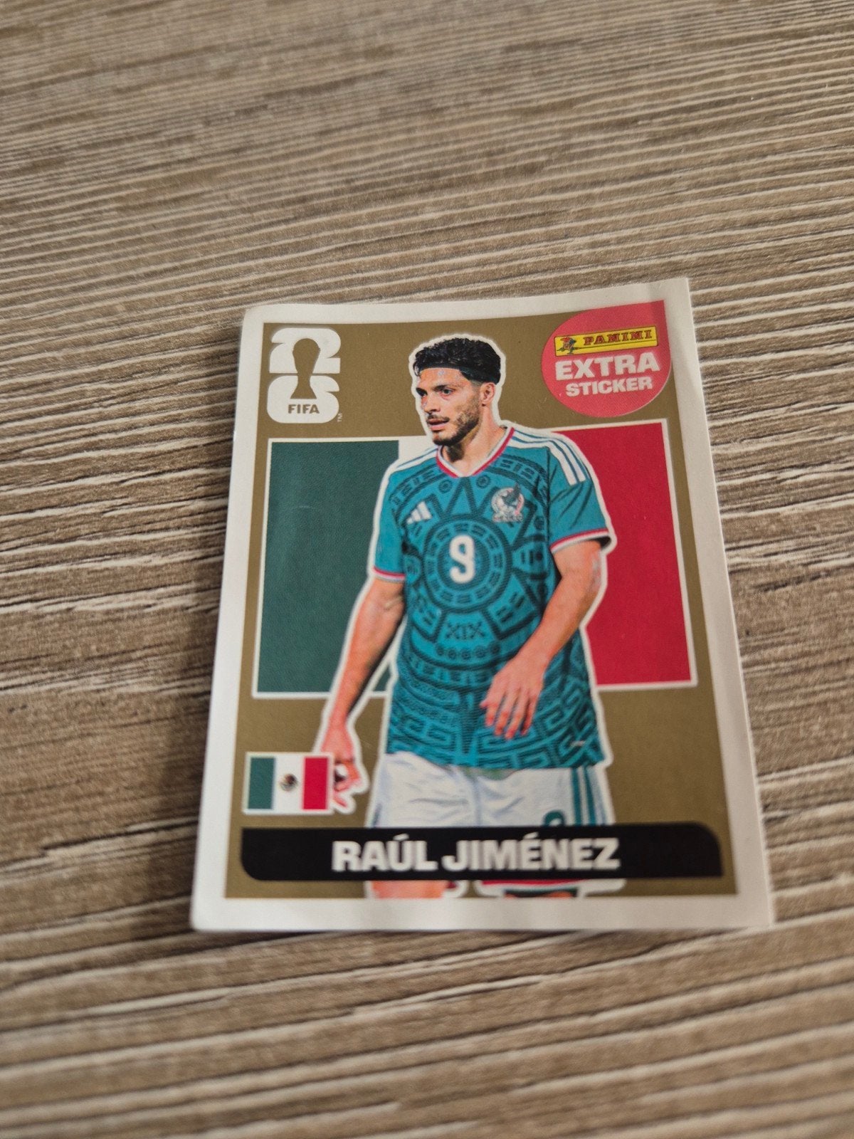 Raúl Jiménez gold  panini extra sticker, Ophalen