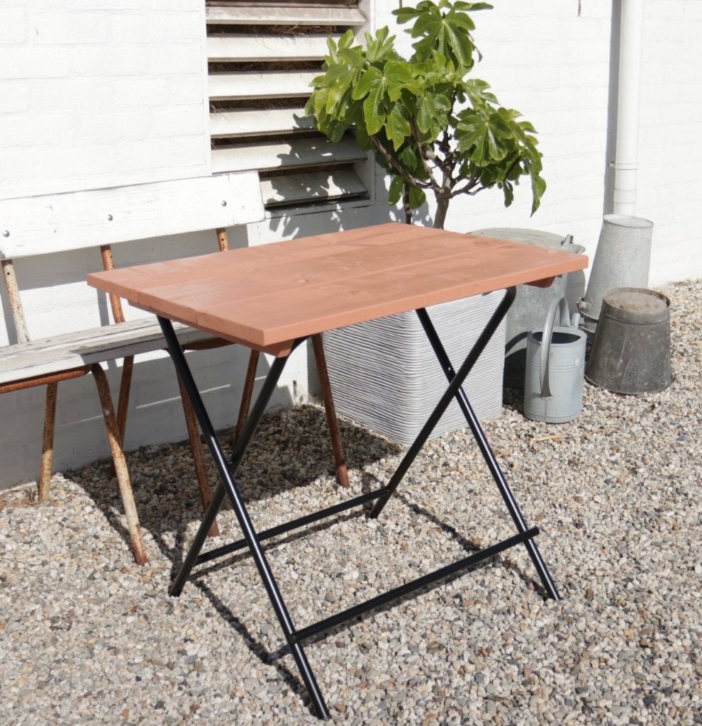 Tables pliantes / bistrot style français, rose saumon, Enlèvement