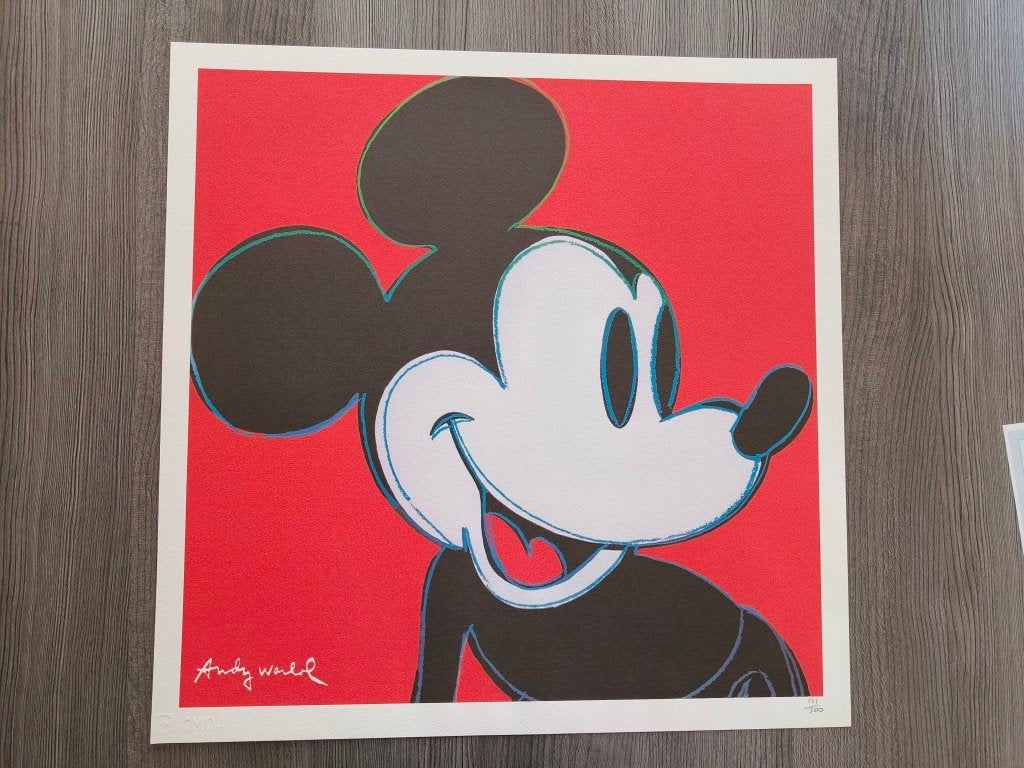 Andy Warhol Mickey Mousse, Antiquités & Art, Art | Lithographies & Sérigraphies, Édition limitée, Enlèvement ou Envoi