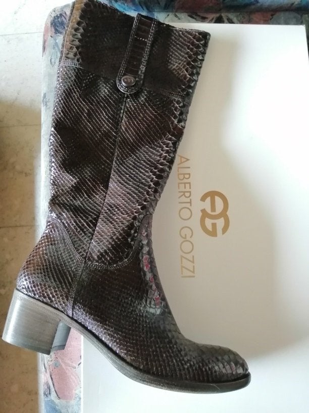 Laarzen M41, Kleding | Dames, Schoenen, Hoge laarzen, Bruin, Ophalen of Verzenden, Zo goed als nieuw