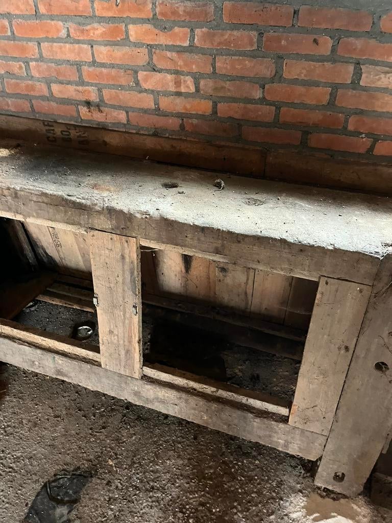 Werkbank met knap blad, Ophalen, Zo goed als nieuw