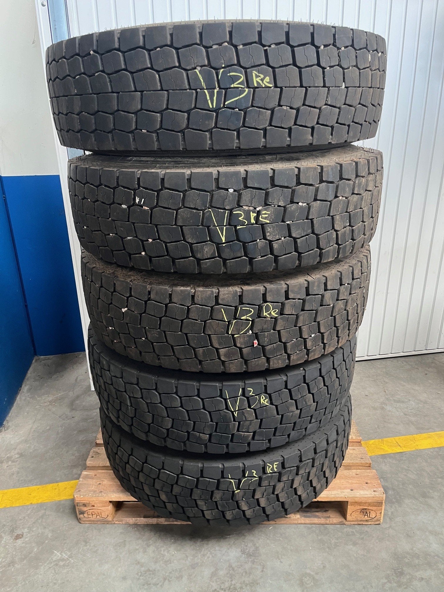 5 x Band op velg 315/80R22,5, Gebruikt, Overige merken, Overige Auto-onderdelen
