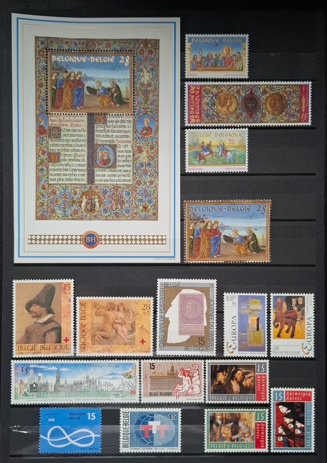 Belgique : COB 2489/32 ** Année complète 1993., Sans timbre, Neuf, Enlèvement ou Envoi, Non oblitéré