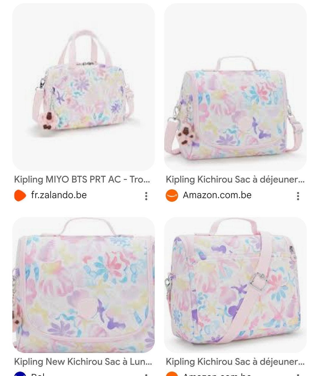 RECHERCHE ce modèle de sac à lunch Kipling, Divers