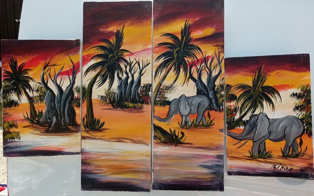 Peinture africaine, Antiquités & Art, Enlèvement