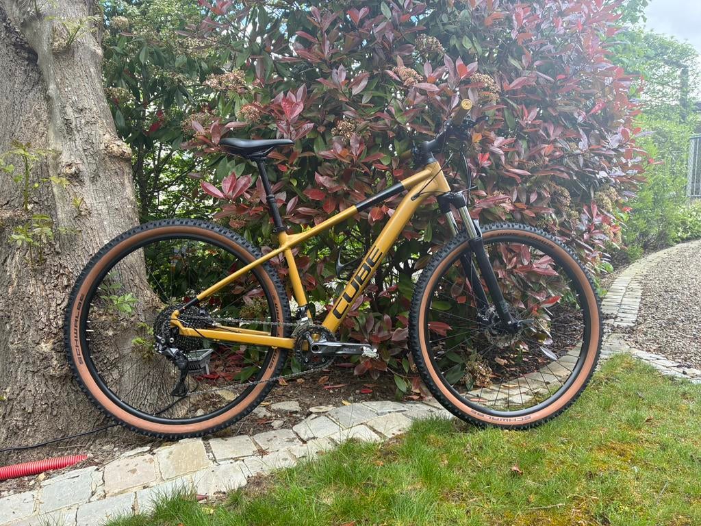 Cube Aim EX Mountainbike 2024 Maat M Caramel ,gebruikssporen, Fietsen en Brommers, Gebruikt, Hardtail, Heren, 49 tot 53 cm