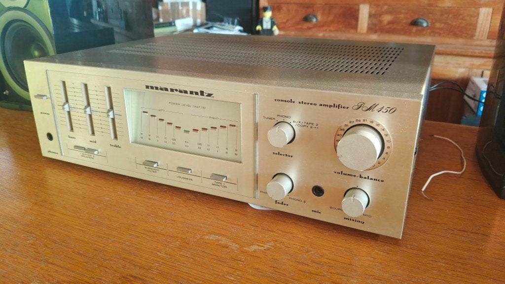 Marantz versterker PM450 in zeer nette en werkende staat, Marantz, Moins de 60 watts, Enlèvement ou Envoi, Stéréo