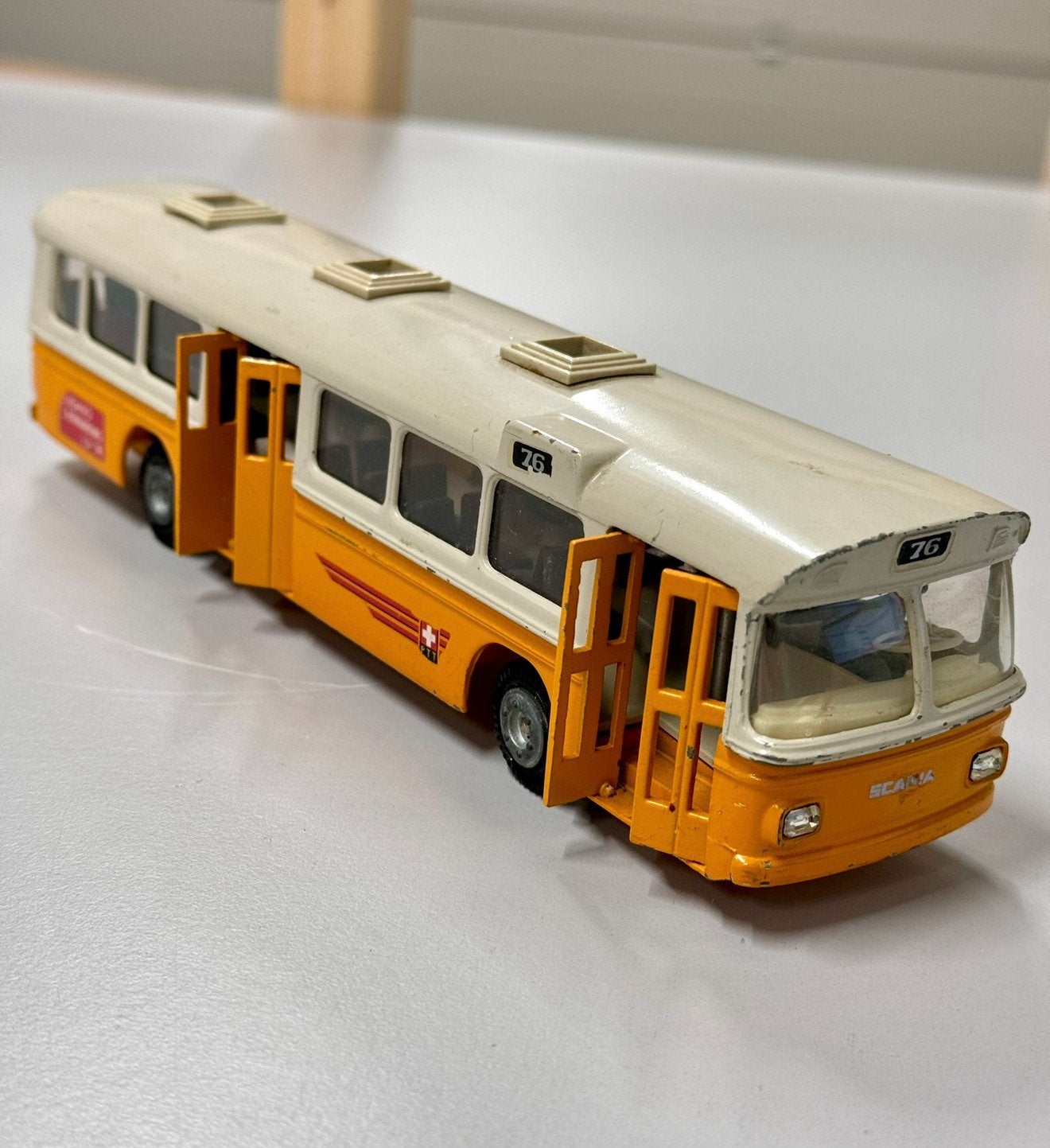 1960 Tekno Denmark Holland 851 Scania CR-76 City Bus 1:43, Ophalen of Verzenden, Zo goed als nieuw, Bus of Vrachtwagen