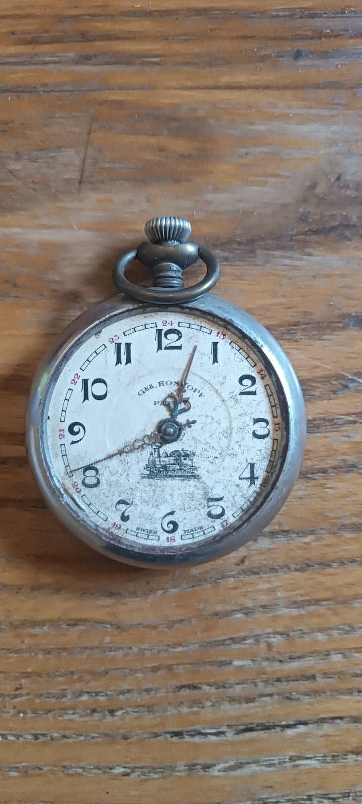 Montre de poche * Gre Roskopf Patent, Bijoux, Sacs & Beauté, Autres marques, 1930 à 1960, Acier, Enlèvement