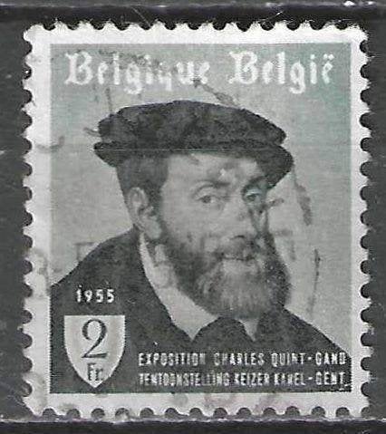 Belgie 1955 - Yvert/OBP 965 - Keizer Karel te Gent (ST), Verzenden, Gestempeld, Gestempeld, Kunst