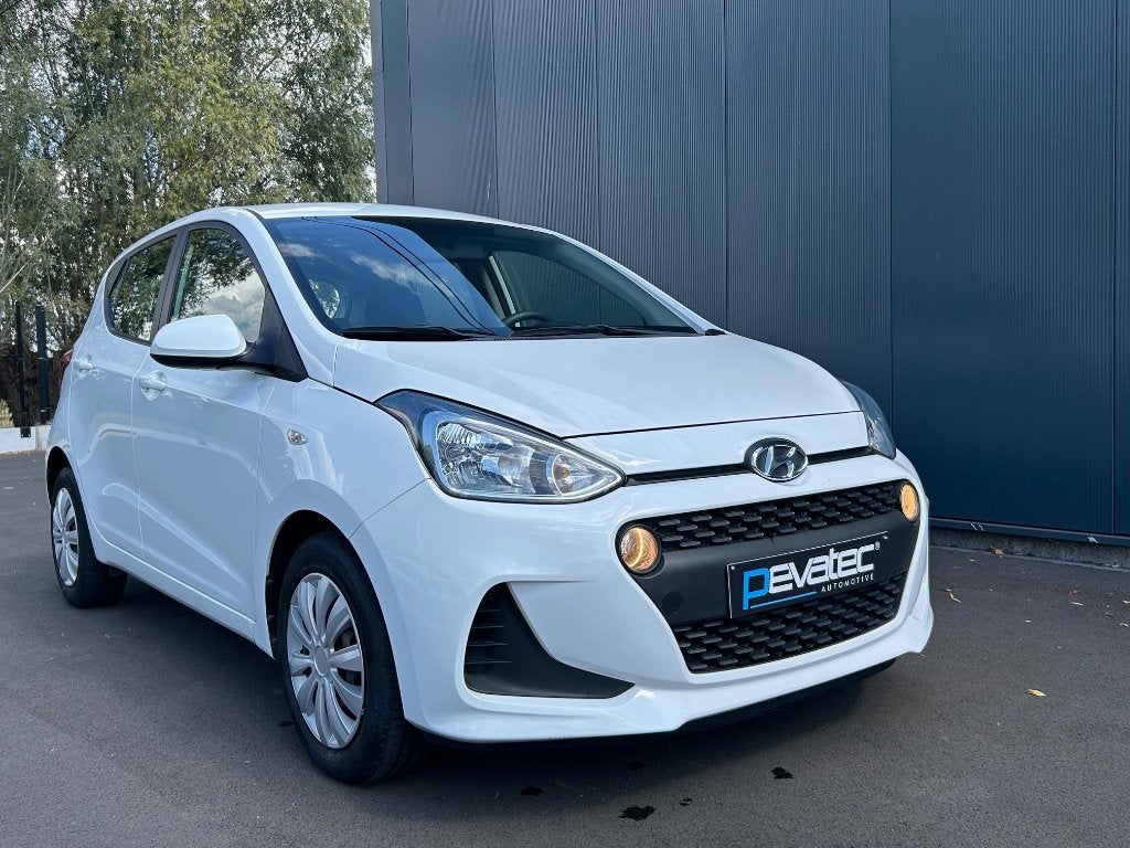 Hyundai i10, Auto's, Voorwielaandrijving, Stof, Wit, Handgeschakeld