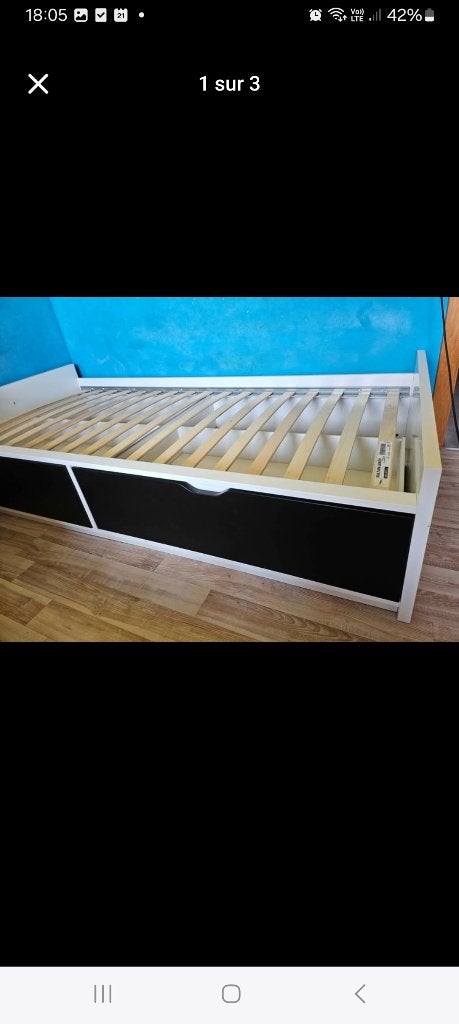 Lit enfant 90x200, Enlèvement, Comme neuf