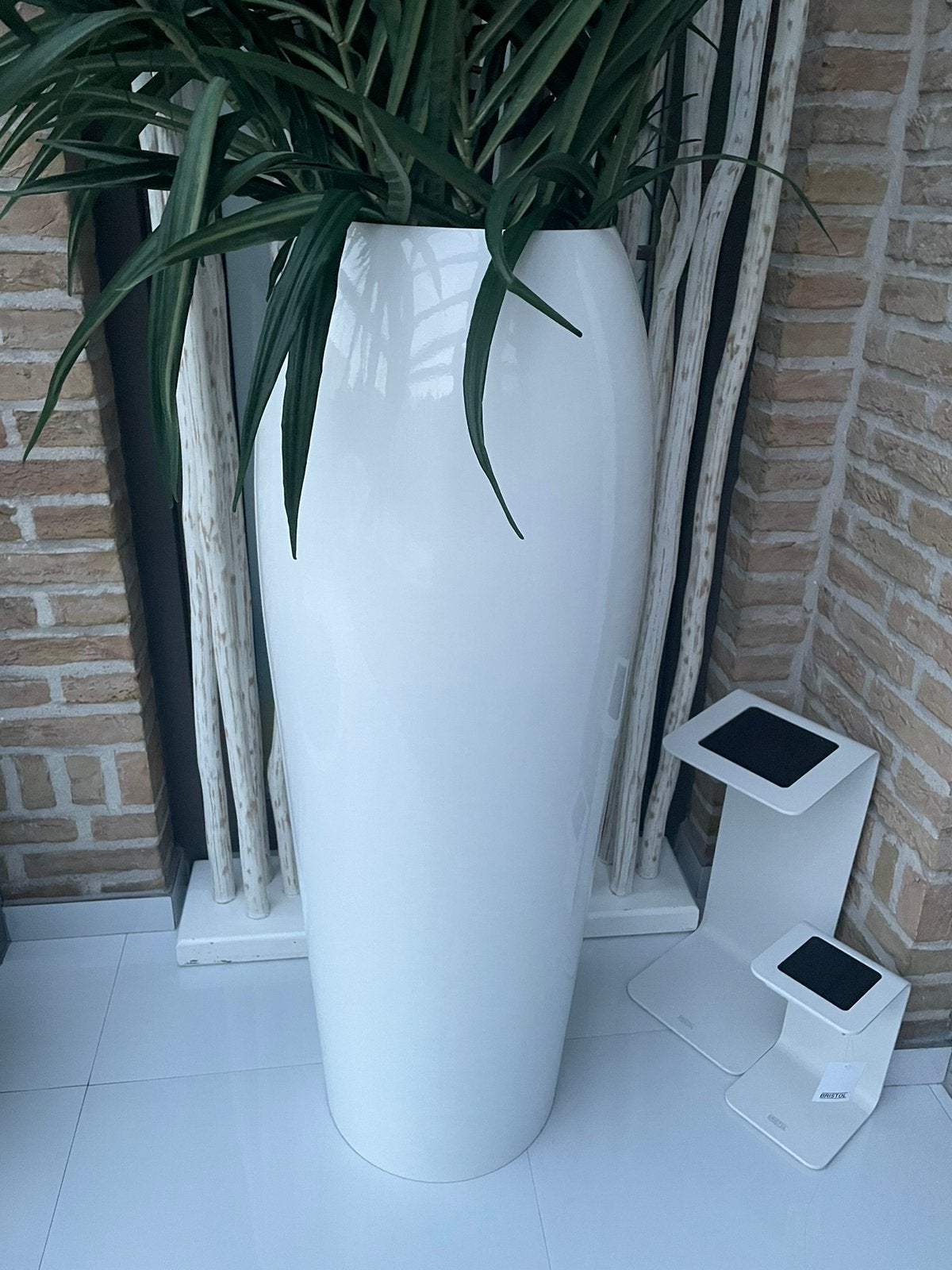 Bloembak, Huis en Inrichting, Woonaccessoires | Vazen, Ophalen, Zo goed als nieuw, Wit