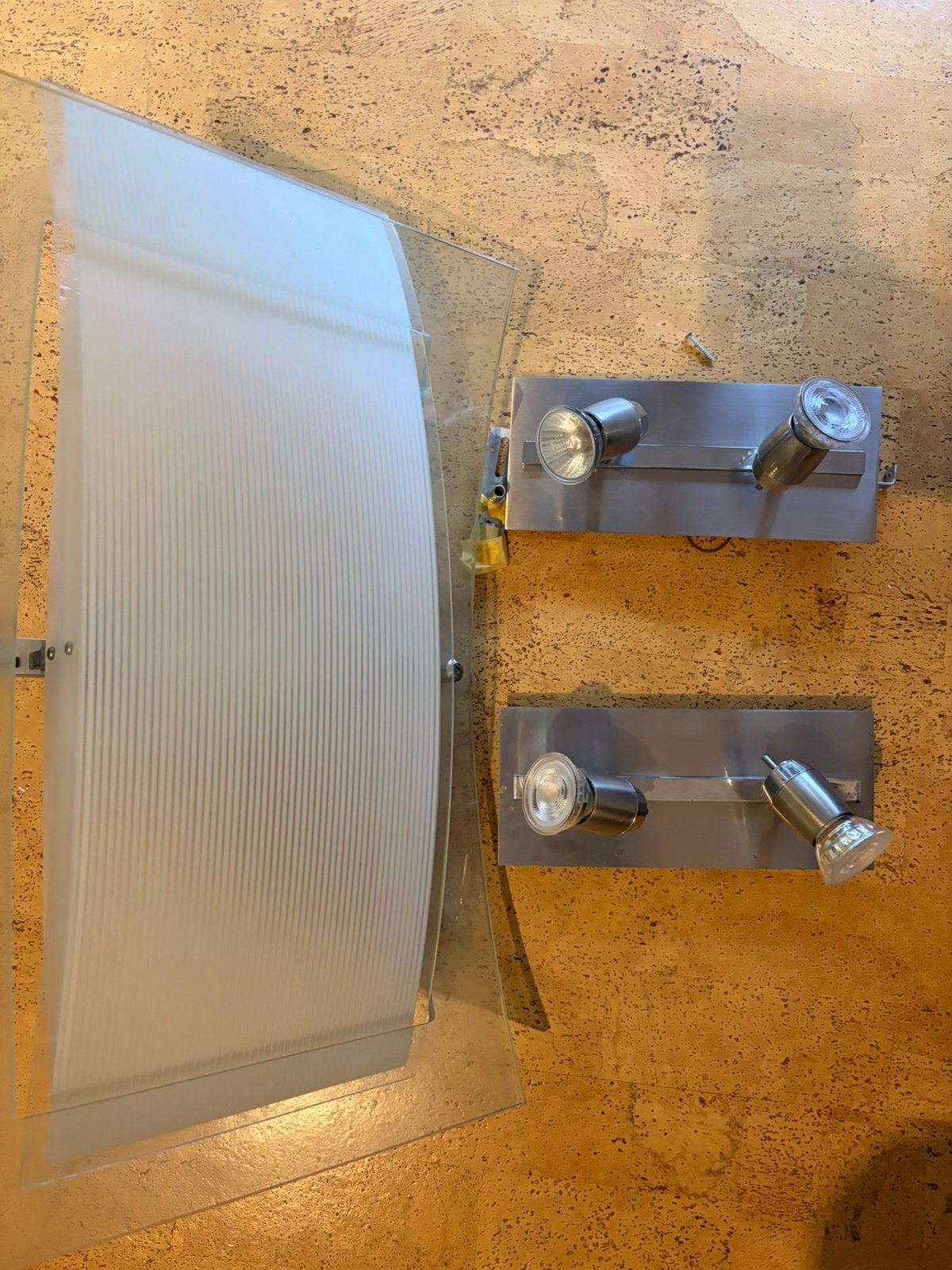 Spots et lampe de plafond, Enlèvement ou Envoi, Comme neuf, Verre, Spot de plafond