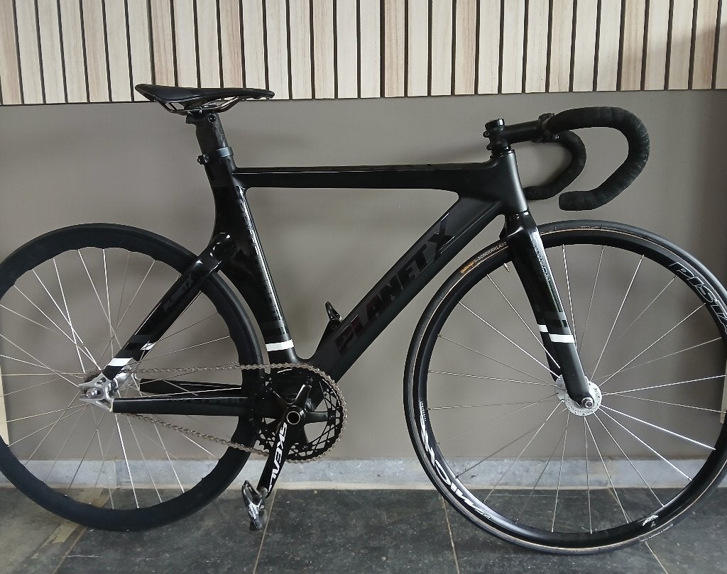 Pistefiets Planet X, Gebruikt, Carbon, 49 tot 53 cm, Ophalen