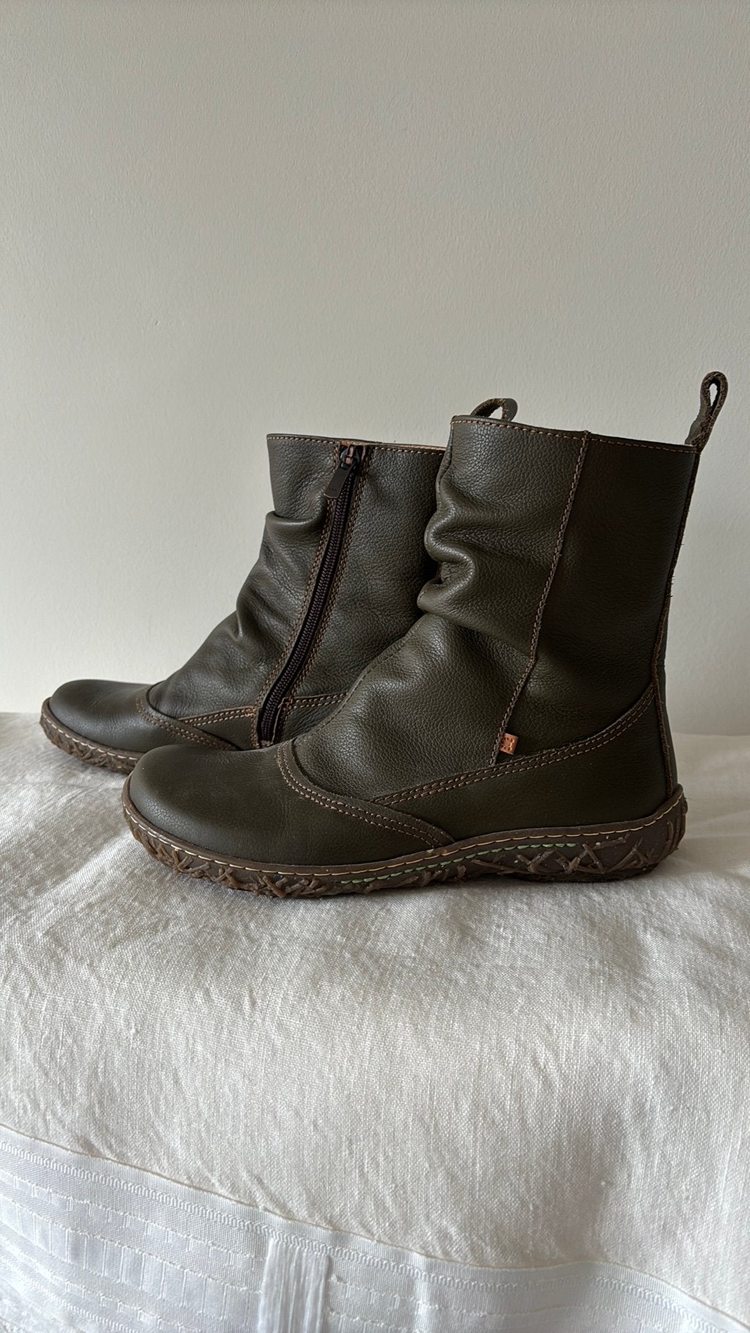 Laarsjes leder El Naturalista m 39, Lage of Enkellaarzen, Nieuw, Ophalen of Verzenden, Groen