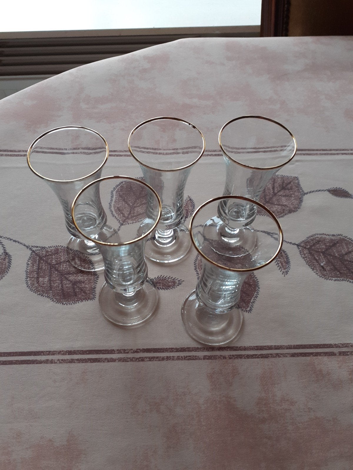 5 mooie  likeur glaasjes, Enlèvement ou Envoi, Comme neuf, Verres et Verres à shot