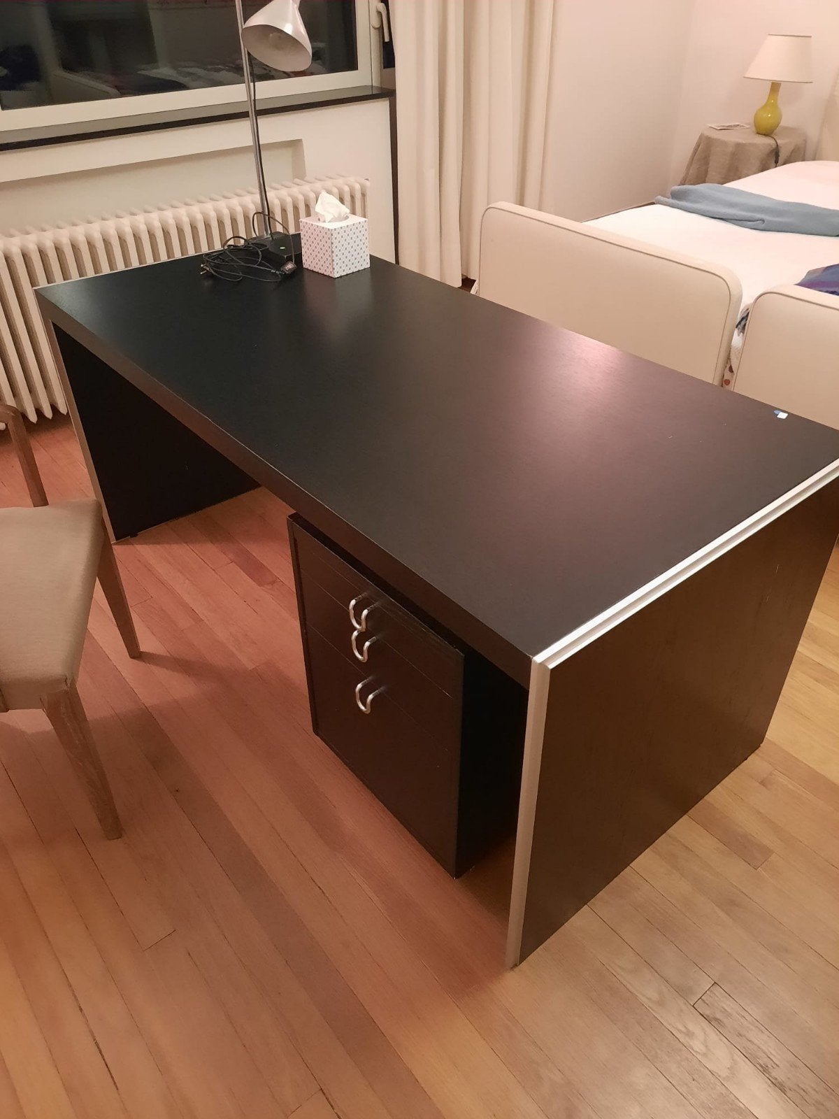 bureau avec caisson tiroirs, Maison & Meubles, 160 cm, Utilisé, IKEA, 75 cm