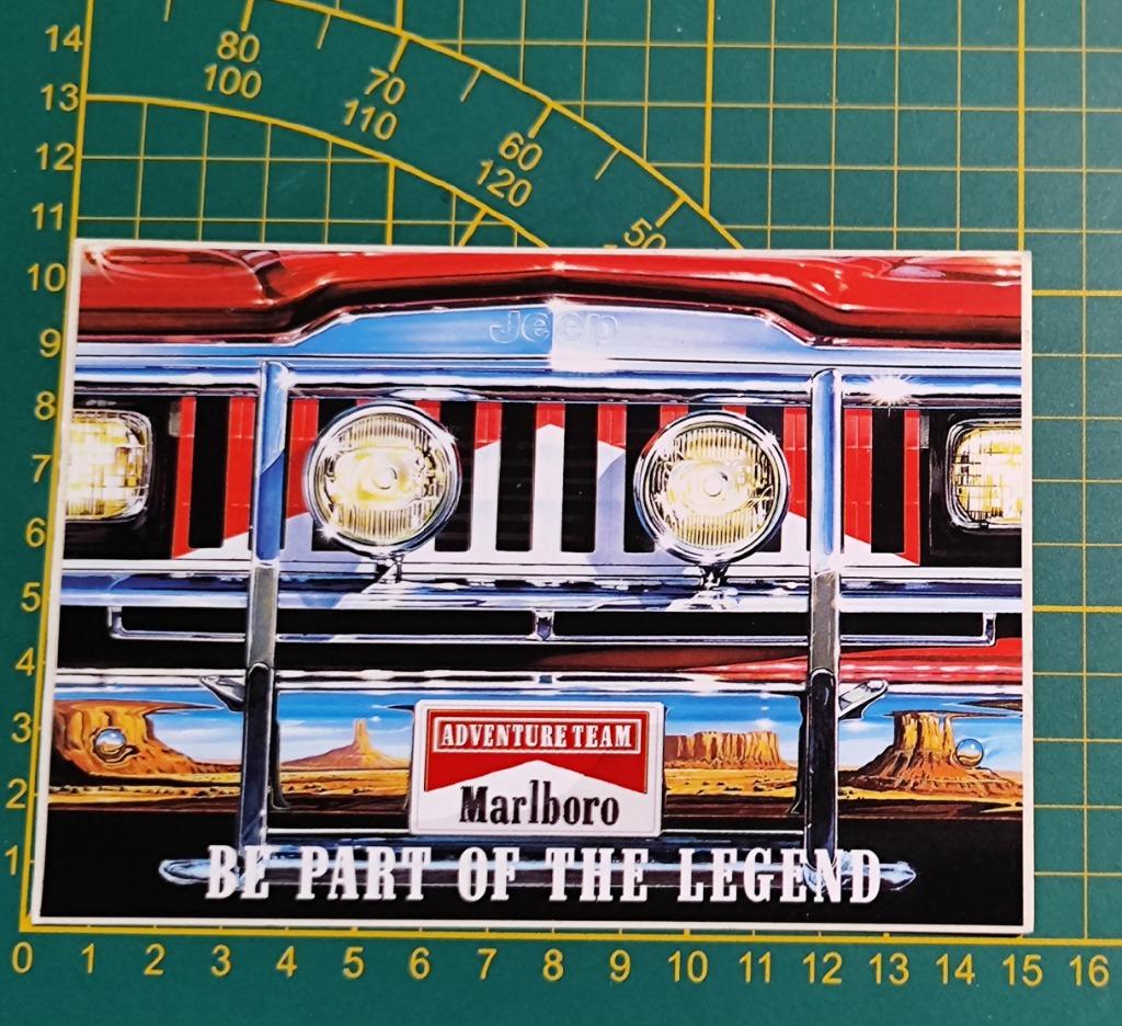 Sticker Marlboro adventure team Jeep, Verzamelen, Stickers, Ophalen of Verzenden